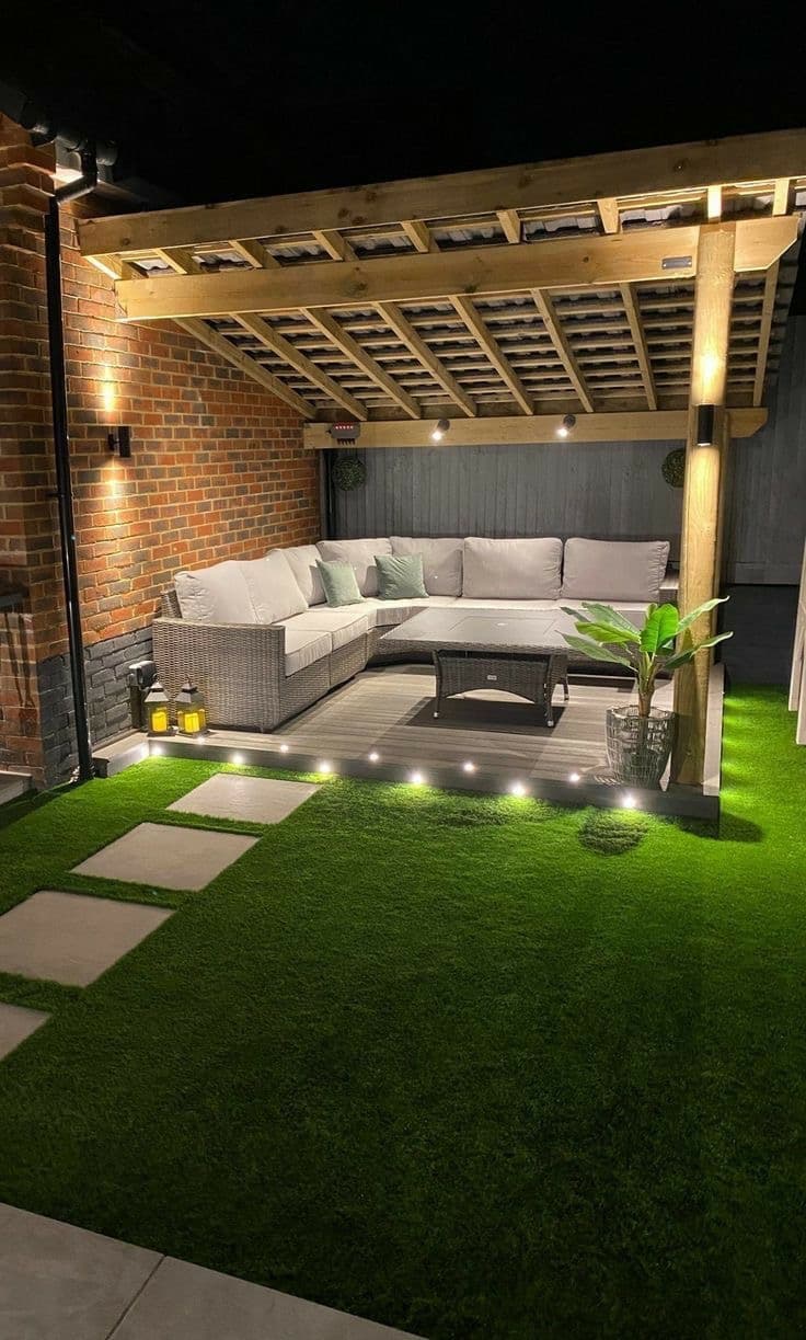 Aménagement terrasse avec pergola à Meyzieu — Avant/Après - Image 4