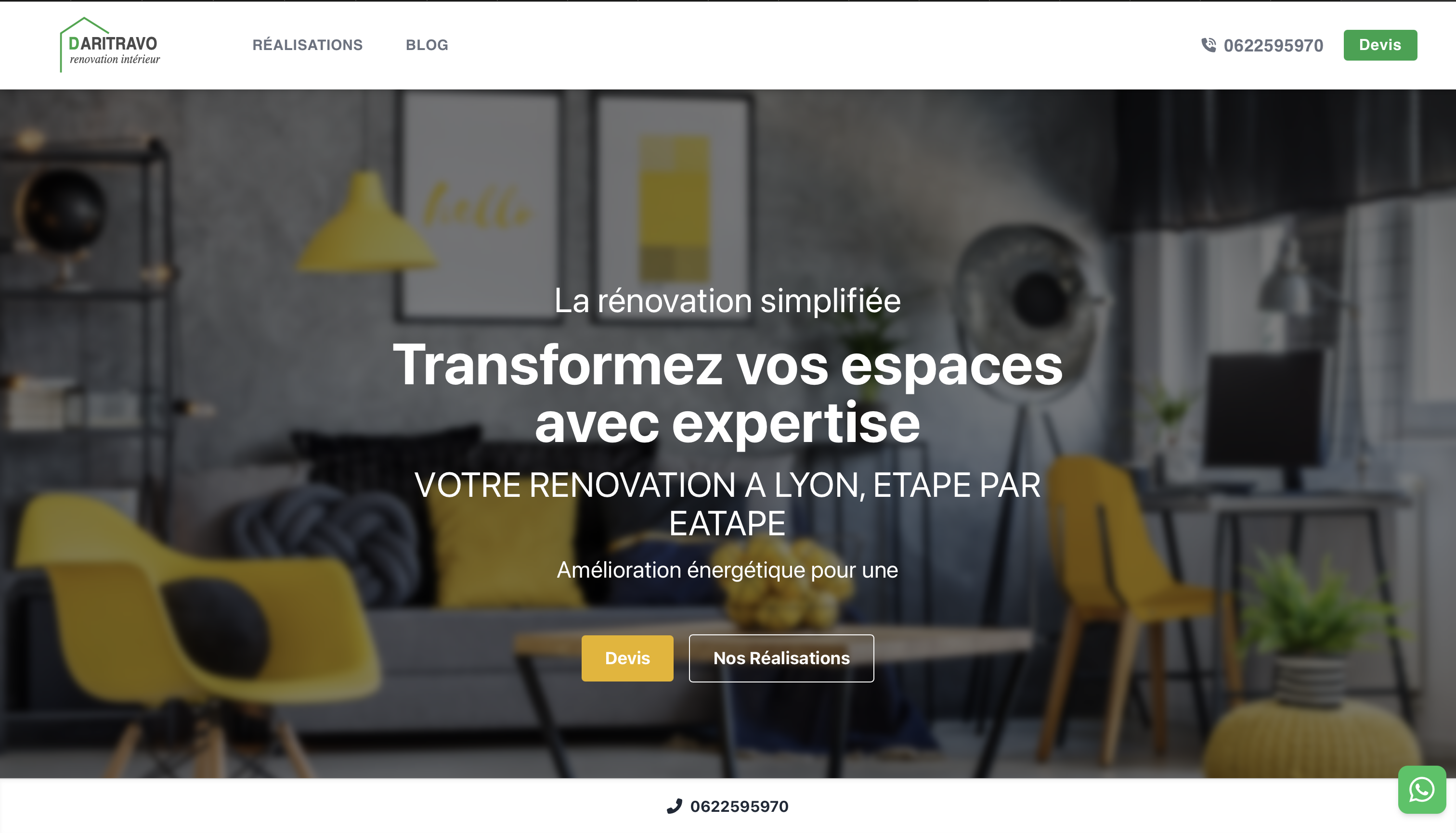 Entreprise de Rénovation à Lyon et Meyzieu | Daritravo — Devis gratuit 24h
